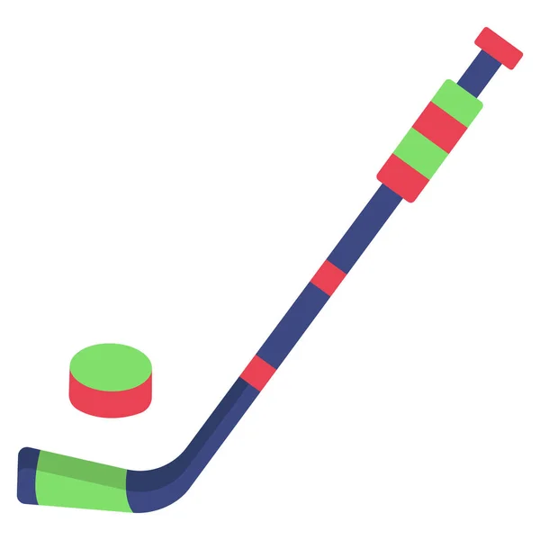 Hokey Ice Sport Sport American Solid Glyph Icon Vector — стоковий вектор