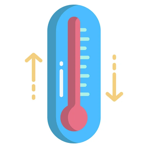 Thermodynamics Simple Vector Icon White Background — Stock Vector