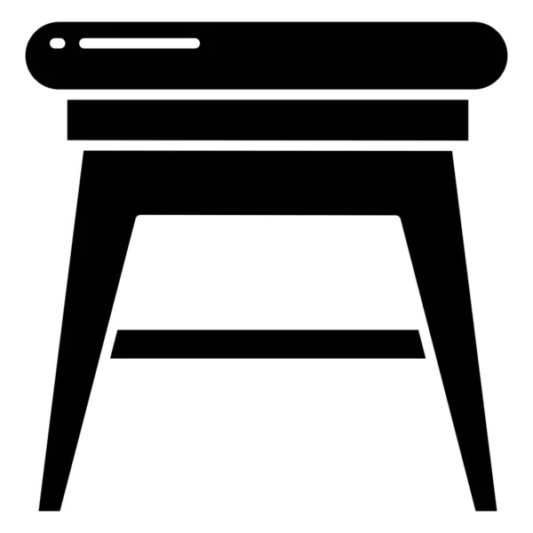 Simple Vector Icon Illustration Stool — Stock Vector