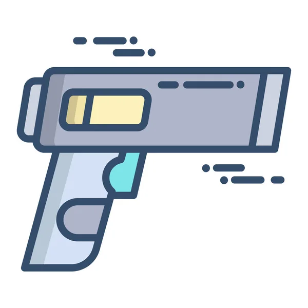 Gun Web Symbol Einfache Illustration — Stockvektor