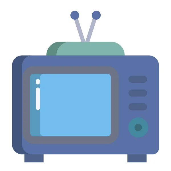 Television Simple Icon Vector Illustration — Stock Vector