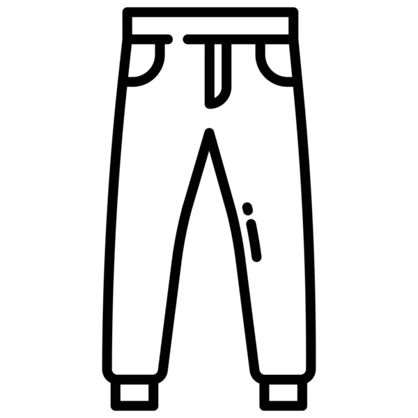 Pantolon Web Simgesi Basit Vektör Illüstrasyonu — Stok Vektör