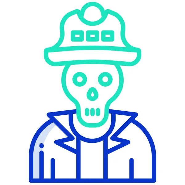 Vetores de Alien Em Trabalhador Hard Hat Vector Ilustração Em