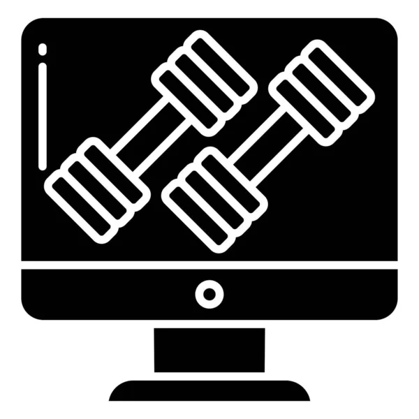 Computador Monitor Web Vetor Ilustração —  Vetores de Stock