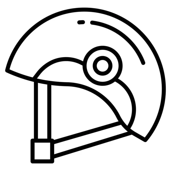 Araba Şemsiyesi Ikon Vektörü Ana Hatlı Plaj Şapkası Renk Izole — Stok Vektör