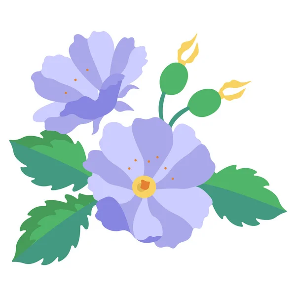 Красивые Цветы Дизайне Векторной Иллюстрации Сада — стоковый вектор