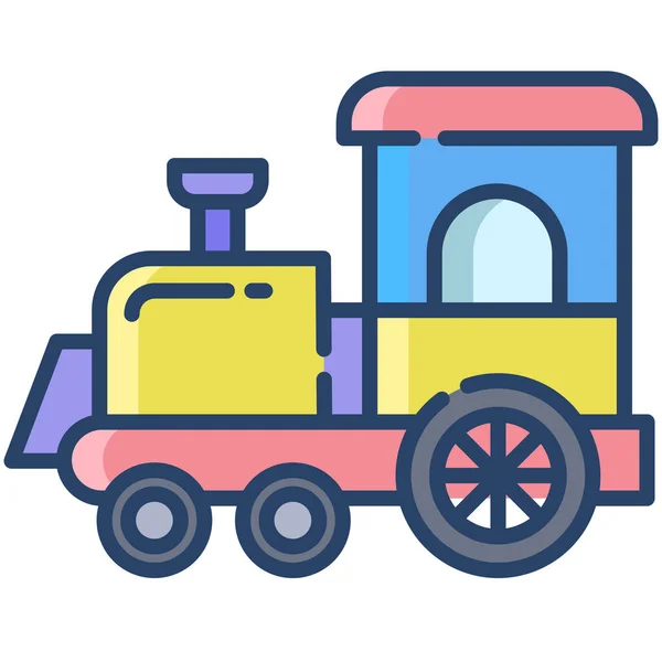 Tren Icono Web Ilustración Vectorial — Vector de stock