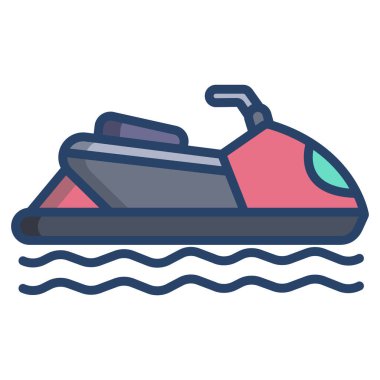 Tekne. Web simgesi basit illüstrasyon