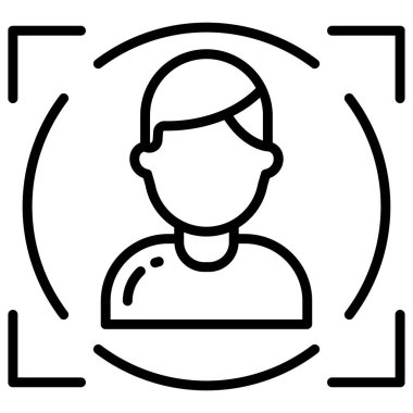 kullanıcı. Web simgesi basit illüstrasyon