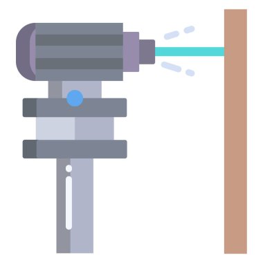 Bir matkap simgesinin vektör illüstrasyonu