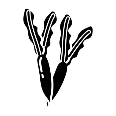 turp simgesi vektör çizimi 