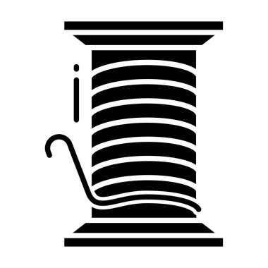 iplik makarası, web simgesi basit tasarım