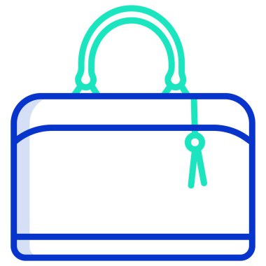 El çantası simgesini, basit vektör çizim