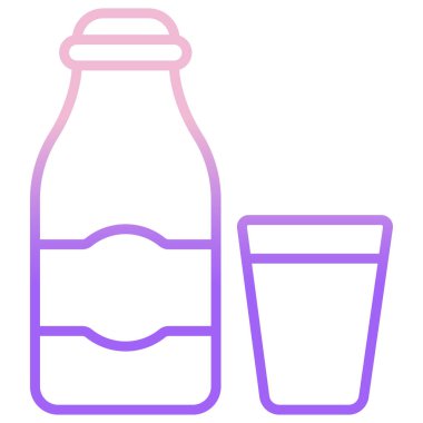 süt ağı simgesi, vektör illüstrasyonu