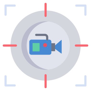 Beyaz arkaplandaki basit vektör simgesini hedef al