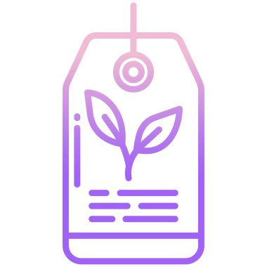 Beyaz arkaplanda basit vektör simgesini etiketle