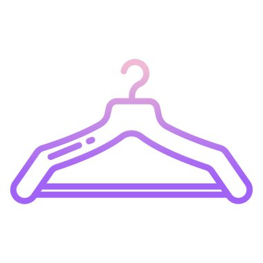 Askı simgesi beyaz arkaplanda izole edildi