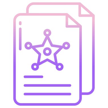 Belge. Web simgesi basit illüstrasyon