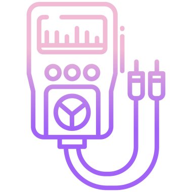 beyaz arkaplan üzerinde basit vektör simgesi test ediliyor