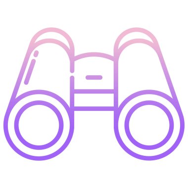 dürbün simgesi vektör illüstrasyonu