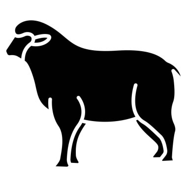 Basit vektör simgesi, Koyun illüstrasyonu