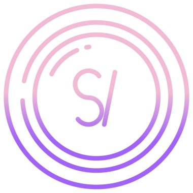 Para simgesi, vektör illüstrasyonu