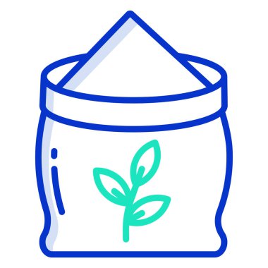 Arpa poşeti simgesinin vektör illüstrasyonu