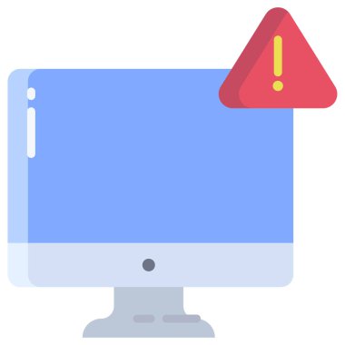 Alarm! Web simgesi basit illüstrasyon