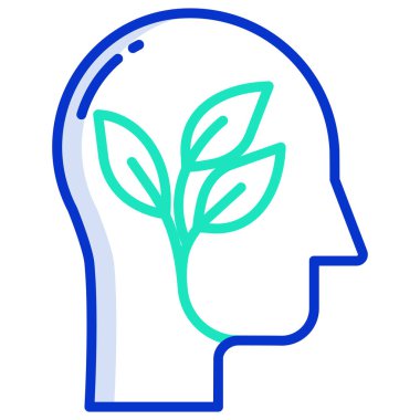 Zihin vektörü resimleme arkaplanı 