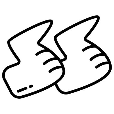 Tavuk. Web simgesi basit illüstrasyon