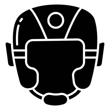 boks kask simge vektör çizim 