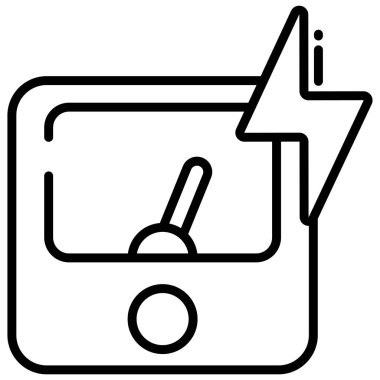 Basit vektör simgesi, Ammetre illüstrasyonu