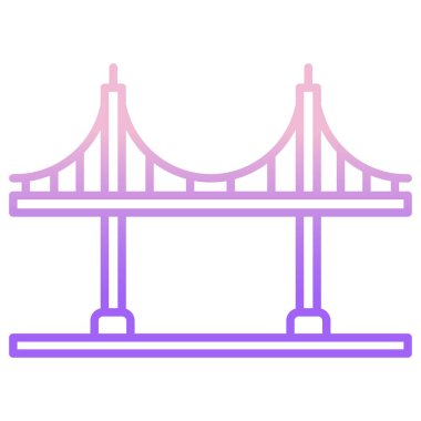 Köprü. Web simgesi basit tasarım