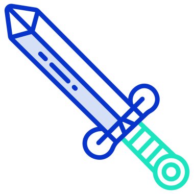 Kılıç basit simgesi, vektör gösterimi