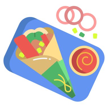 Yemek. Web simgesi basit tasarım