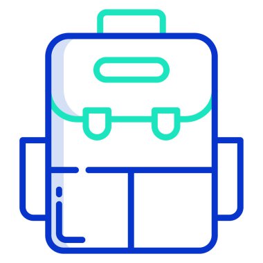 Sırt çantasının vektör çizimi