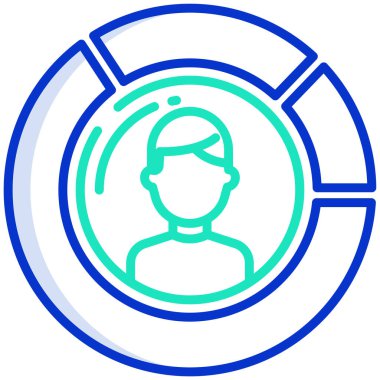 Web simgesi adam vektör illüstrasyonu 