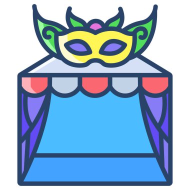 Basit vektör simgesi, Sahne illüstrasyonu