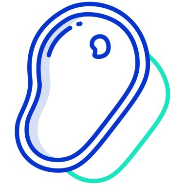 Sığır eti. Web simgesi basit illüstrasyon