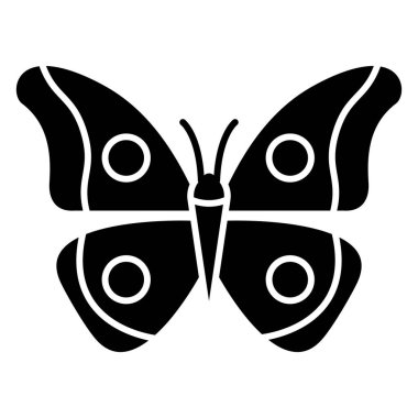 Kelebek. Web simgesi basit illüstrasyon