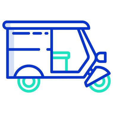 Restoran teslimatı Web simgesi basit illüstrasyon 