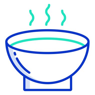 Basit vektör simgesi, Çorba illüstrasyonu