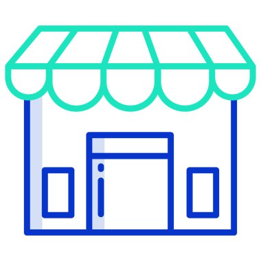 Basit vektör simgesi, depolama illüstrasyonu