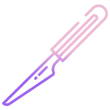 Neşter. Web simgesi basit illüstrasyon