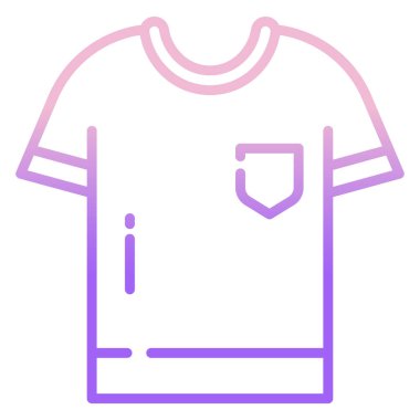 t-shirt basit simgesi, vektör çizim