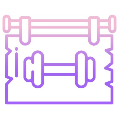 dambıl simgesinin vektör çizimi