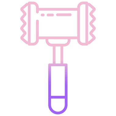 Çekiç simgesi, vektör çizimi