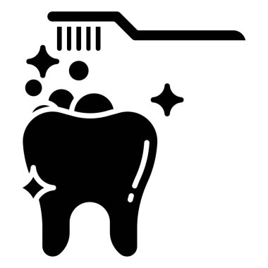 Diş bakımı. Basit tasarım vektörü illüstrasyonu