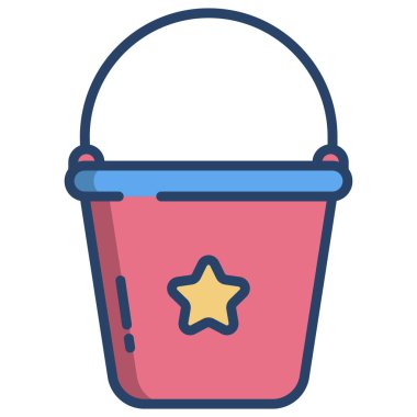 Kova. Web simgesi basit illüstrasyon