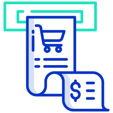 Yazar kasa. Basit resimleme